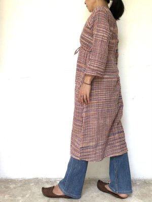 画像14: 手紡ぎ手織りカディコットン ロングカーディガン　3カラー ★羽織