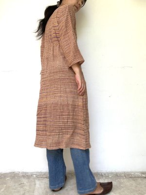 画像30: 手紡ぎ手織りカディコットン ロングカーディガン　3カラー ★羽織
