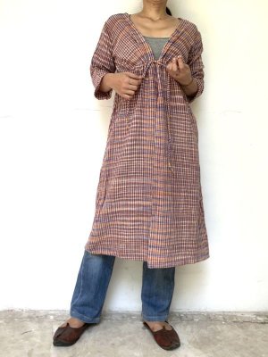 画像10: 手紡ぎ手織りカディコットン ロングカーディガン　3カラー ★羽織