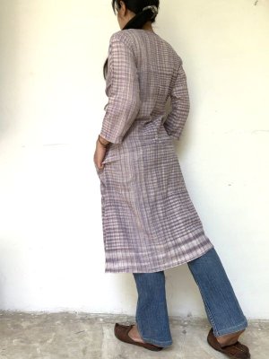 画像23: 手紡ぎ手織りカディコットン ロングカーディガン　3カラー ★羽織