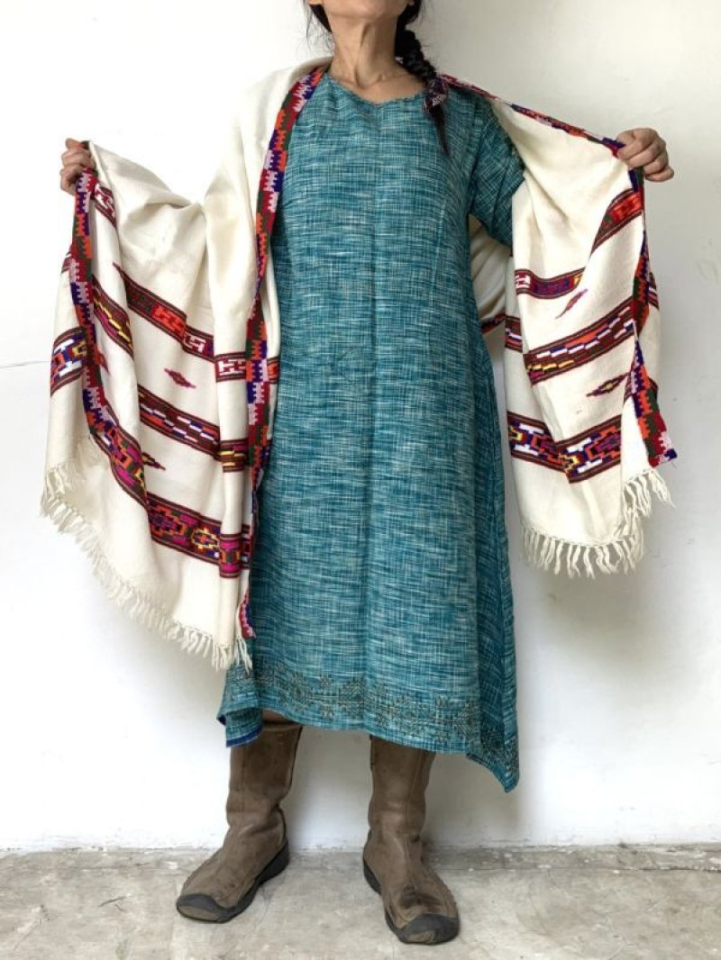 画像1: 手編み シンプル ニットソックス★マナリソックス ウール靴下 防寒靴下 ブラウンミックス