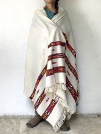 NEW 手織りマナリブランケット★ヒマラヤンウール100% ショール 民族