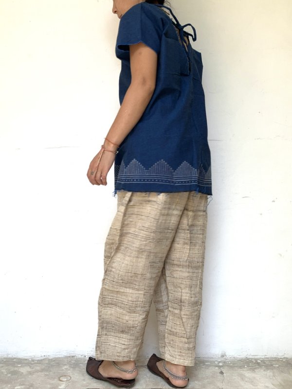 画像8: NEW 手織りローシルク バルーンパンツ⭐︎ベジタリアンシルク ビーガンシルク (8)