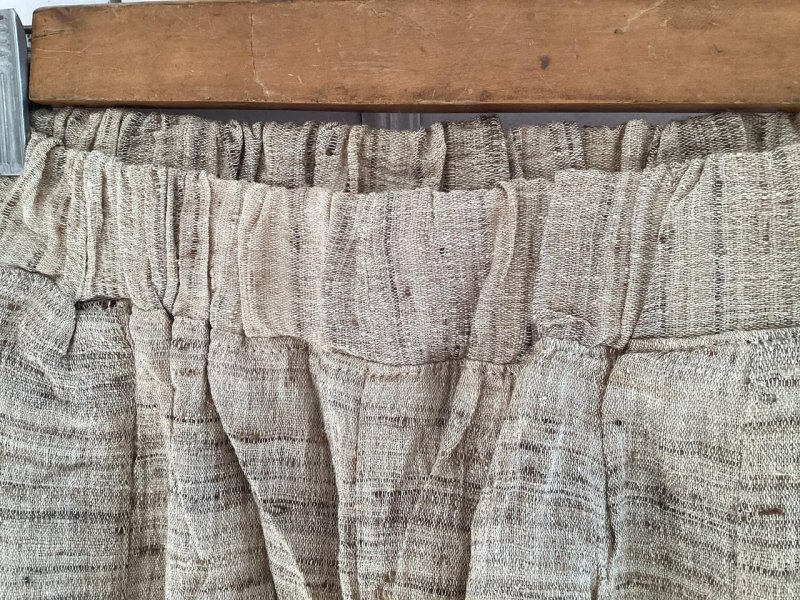 画像11: NEW 手織りローシルク バルーンパンツ⭐︎ベジタリアンシルク ビーガンシルク (11)