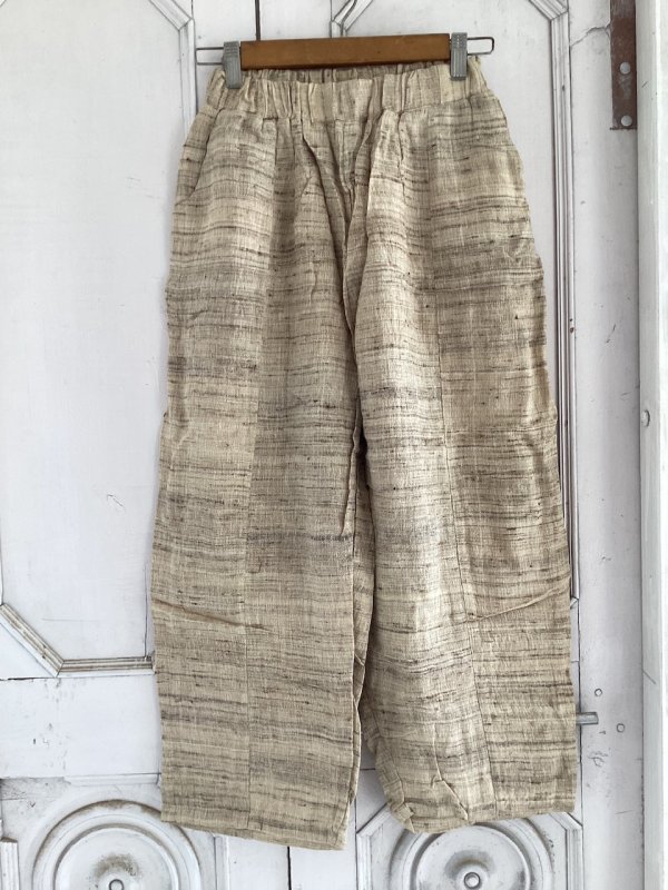 画像10: NEW 手織りローシルク バルーンパンツ⭐︎ベジタリアンシルク ビーガンシルク (10)