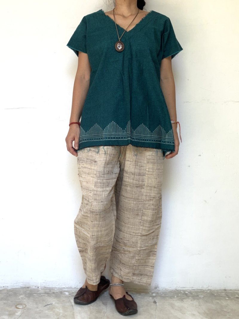 画像2: NEW 手織りローシルク バルーンパンツ⭐︎ベジタリアンシルク ビーガンシルク