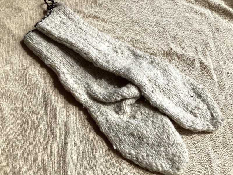 画像1: NEW ハンドメイド リバーシブル気まぐれネックウォーマー★ウール,コットン,エコファー