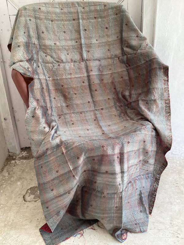 カンタシルク ショール大判 刺子 10 インテリア