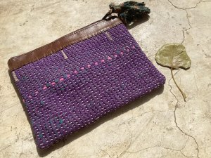 ヴィンテージラリーキルト ポーチ A