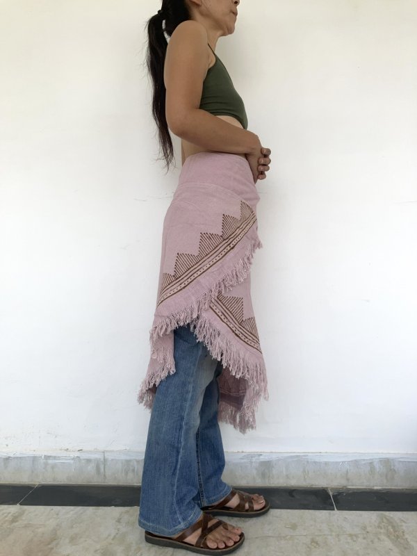 カディコットン風 ラップスカート⭐︎モーヴピンク