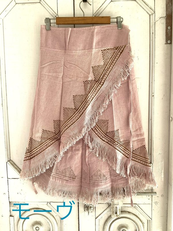 カディコットン風 ラップスカート⭐︎モーヴピンク