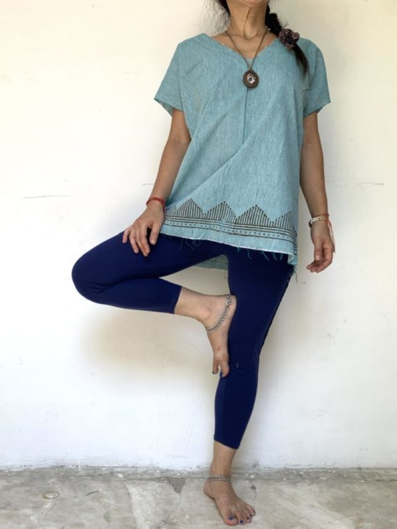 画像3: new トライバルブロックプリント ラップスカート⭐︎3カラー 巻きスカート インド綿