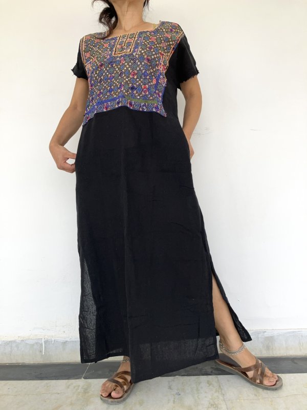 グシャラート州カッチミラーワーク ワンピ