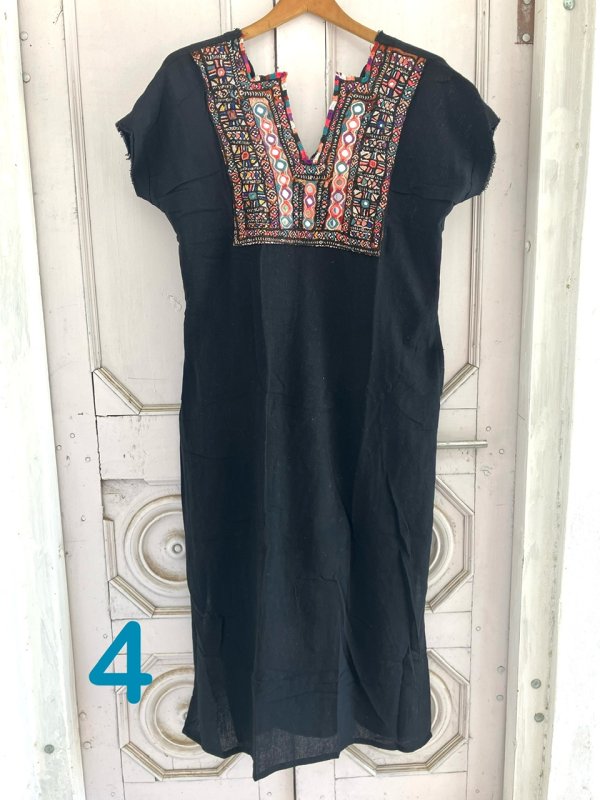 グシャラート州カッチミラーワーク ワンピ