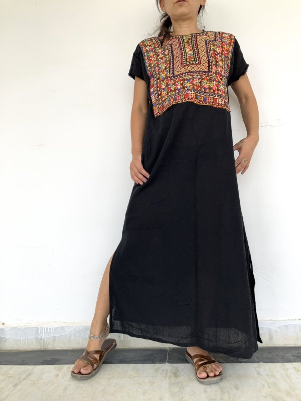 グシャラート州カッチミラーワーク ワンピ