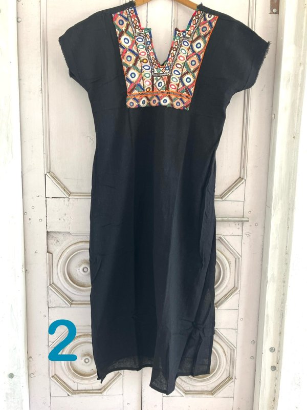 グシャラート州カッチミラーワーク ワンピ