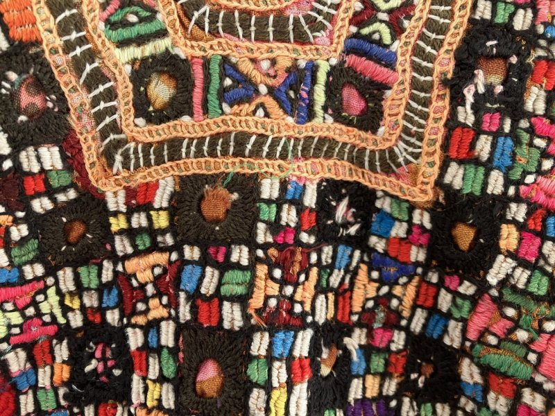 グシャラート州カッチミラーワーク ワンピ