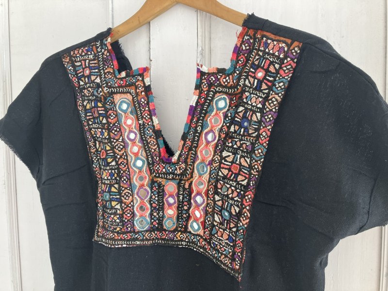 グシャラート州カッチミラーワーク ワンピ