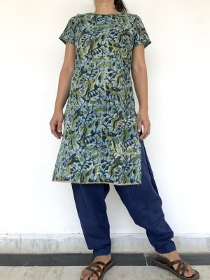 ブロックプリントクルタ＆サルエル セットアップ　5