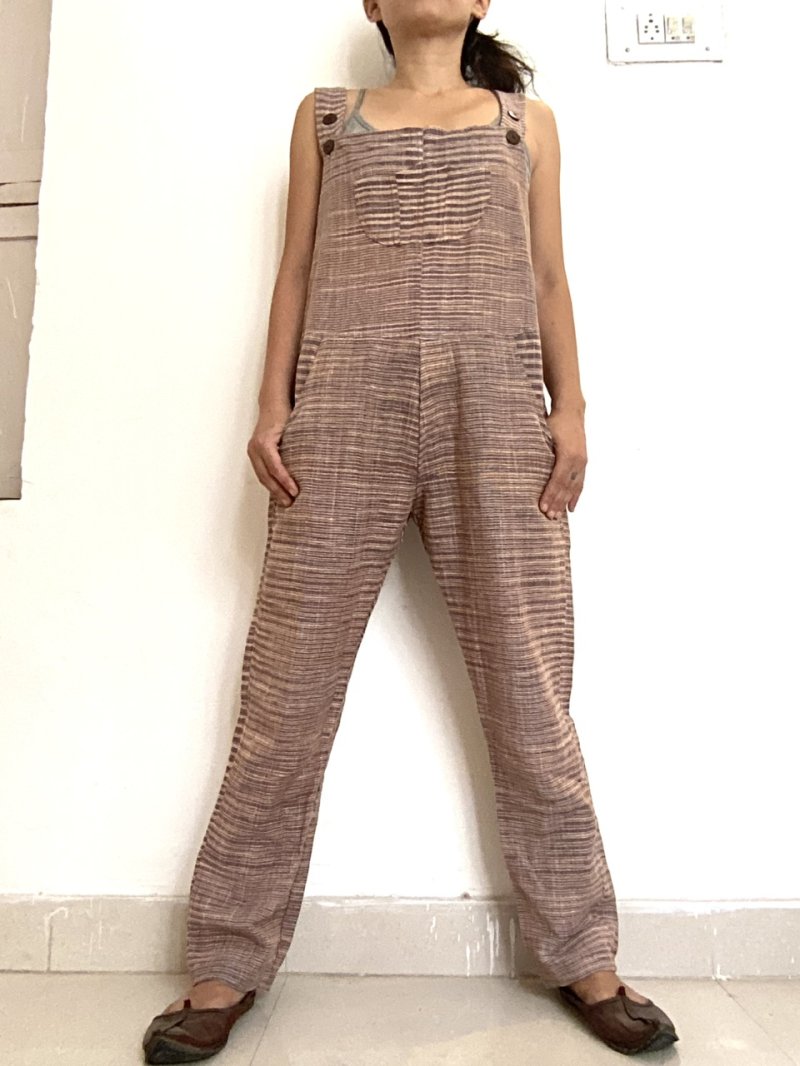 画像3: NEW 岡山デニム インディゴ染ジャンプスーツ⭐︎Mサイズ 藍染