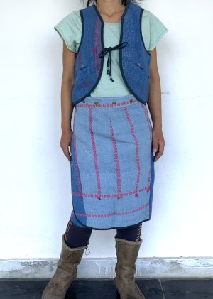 ヴィンテージラリーキルト ベスト ラップスカート　3