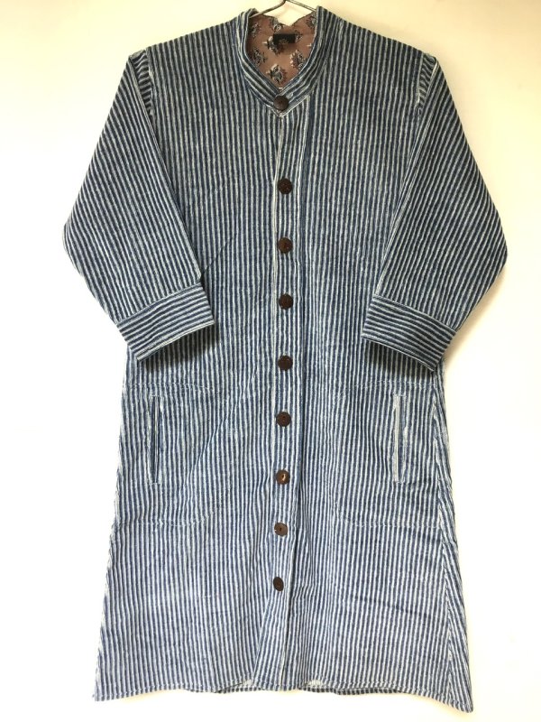 国産藍染 コーデュロイワンピース