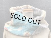 NEW ハンドメイド リバーシブル気まぐれネックウォーマー★アップサイクル,ゼロウエスト