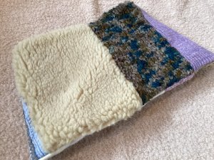 1アップサイクルスヌード　手織りヒマラヤンウール