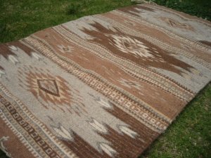 画像1: 草木染手織りタペテ
