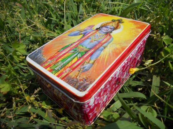 画像1: 　 ヒンドゥ神様　缶box 小 (1)