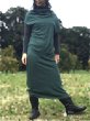 画像10: オーガニックコットン ヘンプ ドレープ ワンピース  マキシ丈グリーン (10)