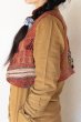 画像2: ショートベスト パキスタン ミラーワーク手刺繍 ウール古布★アンティーク ヴィンテージ (2)