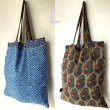 画像25: 新柄大量入荷♪リサイクルサリー リバーシブル エコバッグ ☆ ecobag 循環  買物袋 脱プラスチック 37テキスタイル (25)