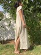 民族手刺繍ミラーワーク スリットマキシワンピ