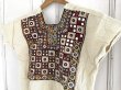 民族手刺繍ミラーワーク スリットマキシワンピ